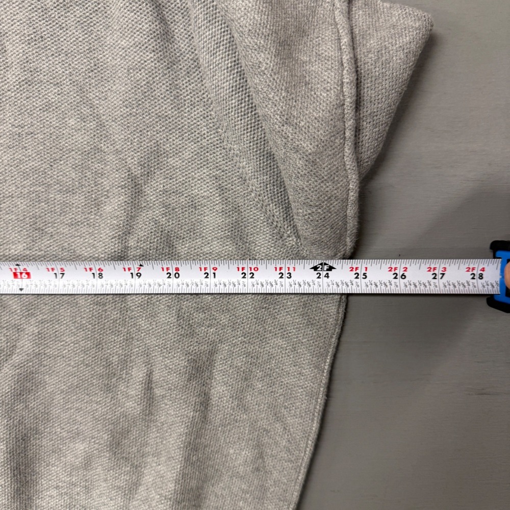 Polo Ralph Lauren Pullover Sweater Grey Pima Cotton‎ Textured Crewneck XXL - Picture 5 of 6